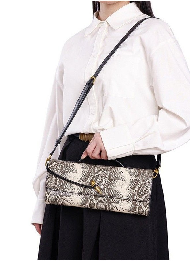 New Arrival Women's Luxury Handbags Elegant Snake Print Crossbody Bag For Ladies With Adjustable Strap,Stylish Shoulder Bags