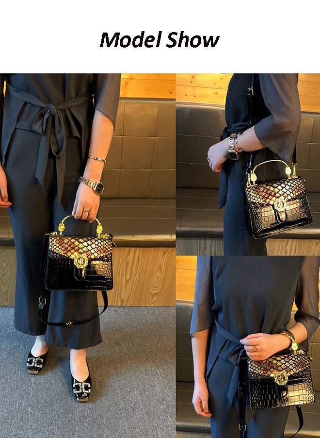 New Arrival Women's Luxury Handbags Elegant Snake Pattern Crossbody Bag For Ladies With Adjustable Strap,Stylish Shoulder Bags