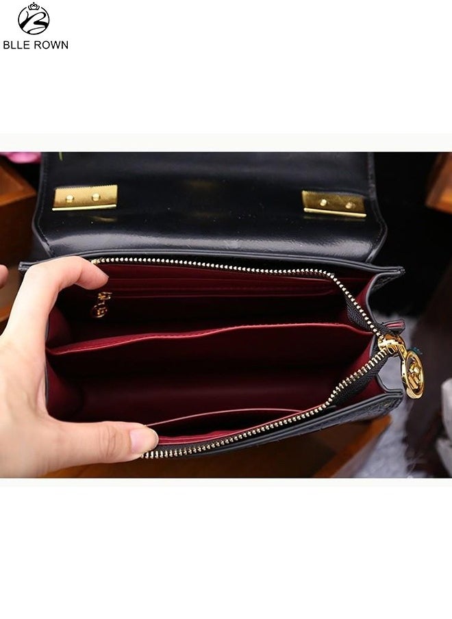 New Arrival Women's Luxury Handbags Elegant Snake Pattern Crossbody Bag For Ladies With Adjustable Strap,Stylish Shoulder Bags