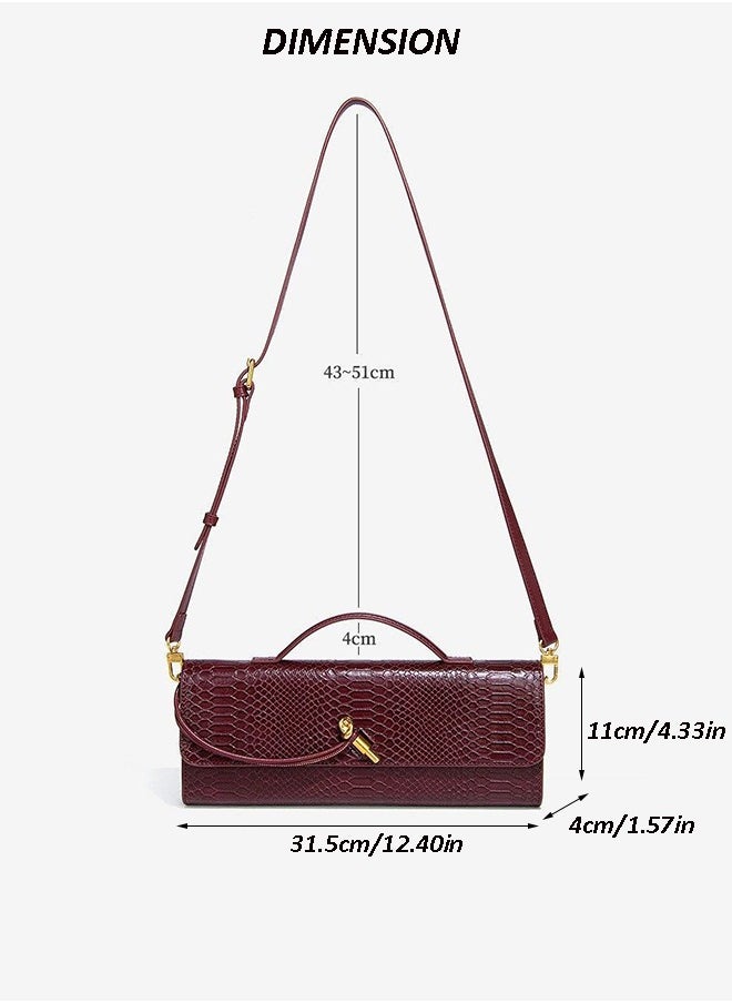New Arrival Women's Luxury Handbags Elegant Red Color Crossbody Bag For Ladies With Adjustable Strap,Stylish Shoulder Bags
