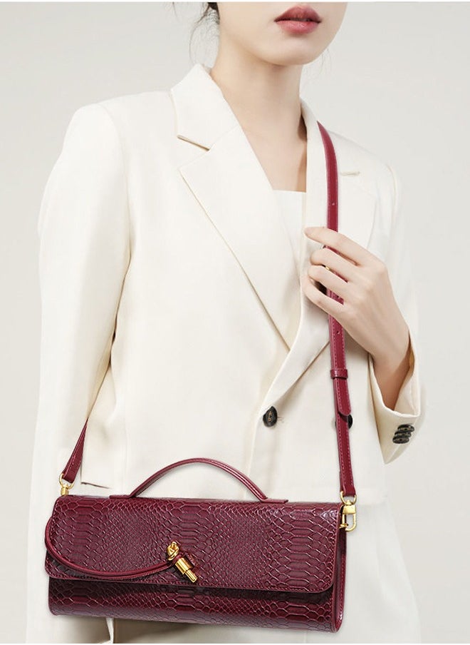 New Arrival Women's Luxury Handbags Elegant Red Color Crossbody Bag For Ladies With Adjustable Strap,Stylish Shoulder Bags