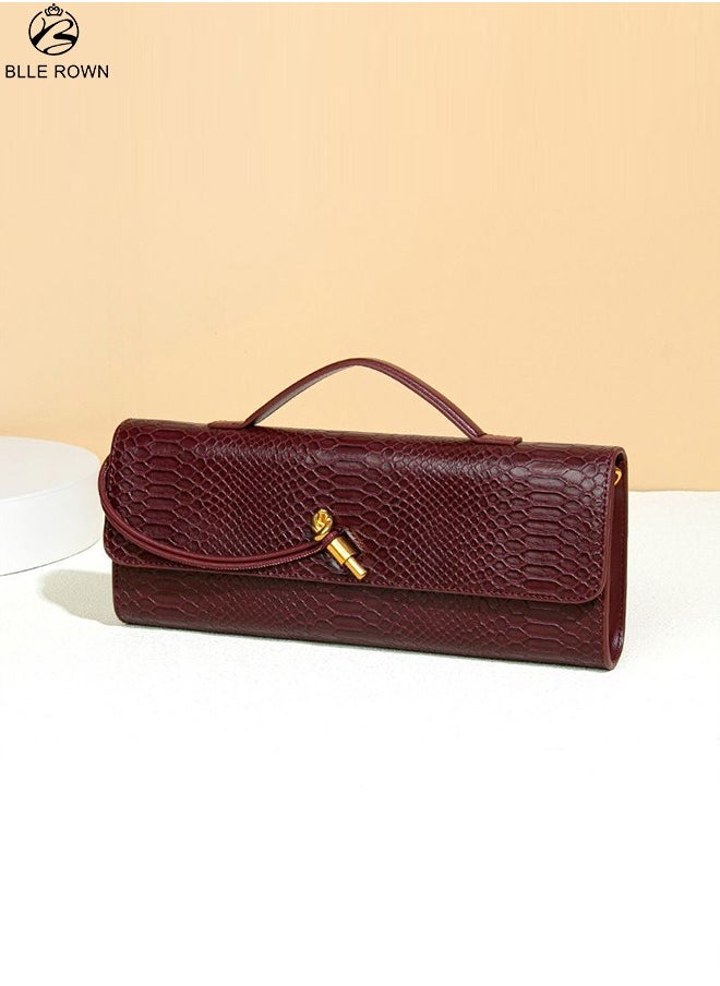 New Arrival Women's Luxury Handbags Elegant Red Color Crossbody Bag For Ladies With Adjustable Strap,Stylish Shoulder Bags