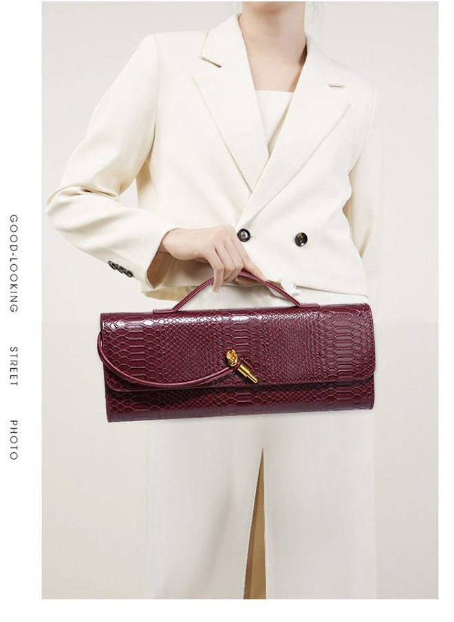 New Arrival Women's Luxury Handbags Elegant Red Color Crossbody Bag For Ladies With Adjustable Strap,Stylish Shoulder Bags