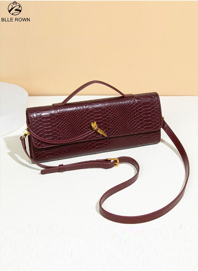 New Arrival Women's Luxury Handbags Elegant Red Color Crossbody Bag For Ladies With Adjustable Strap,Stylish Shoulder Bags