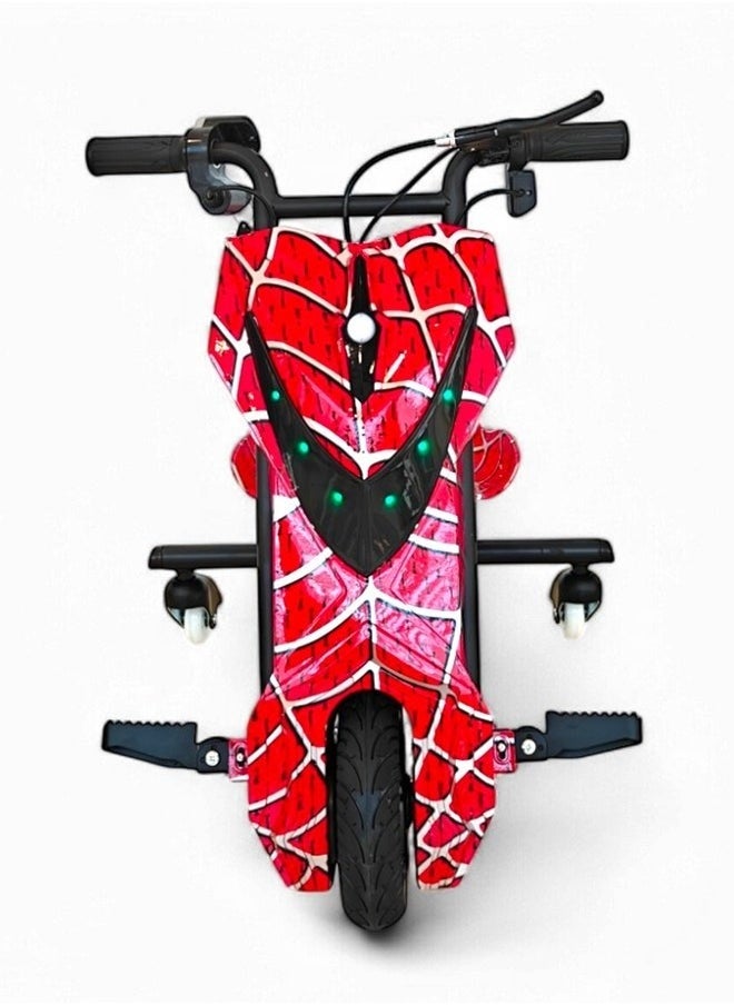 Electric Stunt Drifting Scooter for Kids and Adults – 250W Brushless Motor, 36V 4Ah Battery, 360° Spin, Bluetooth Speaker, Adjustable Frame, 3-Speed Modes, Steel Alloy Body