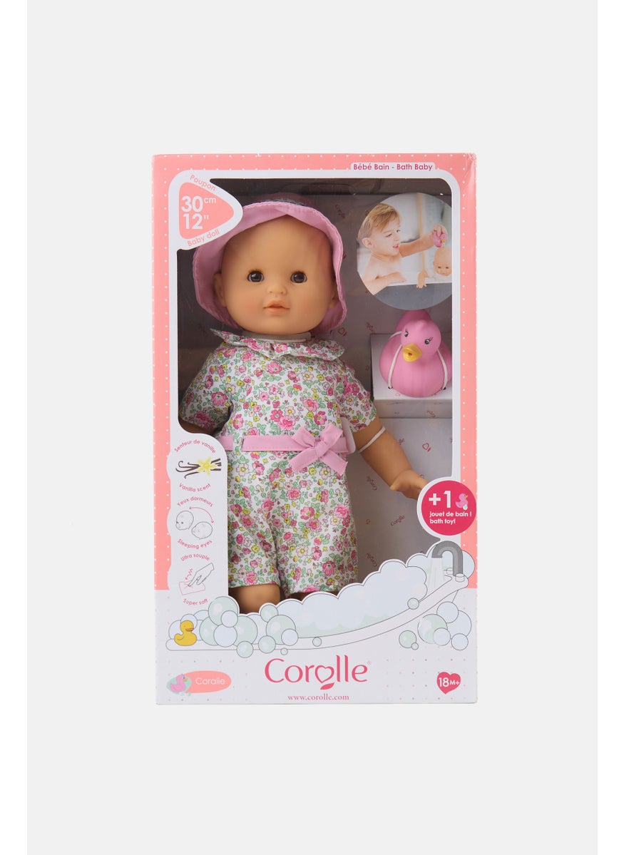 Ma Premiere Poupee Bath Baby Coralie 30 cm With Duck Toy