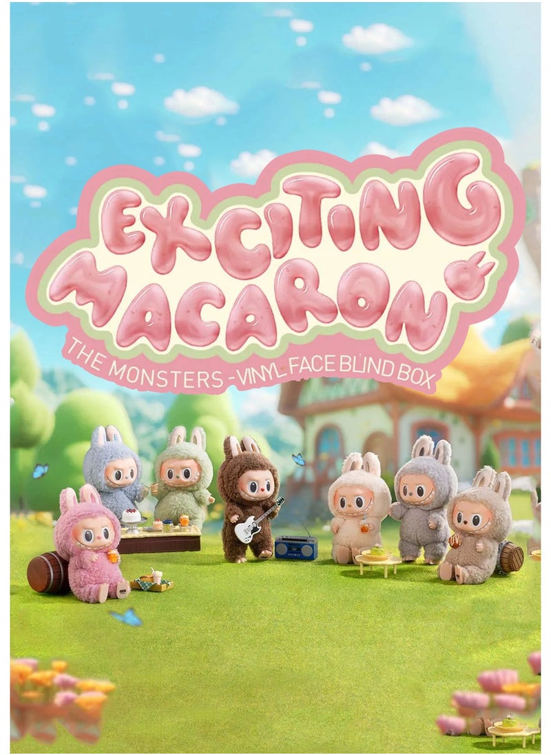 Labubu THE MONSTERS Exciting Macaron Series blind box Collectible Toy Art - WHOLE SET (6 PCS)