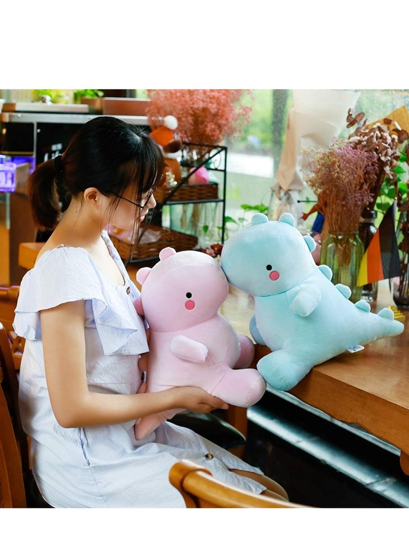Plush Toys,   Dinosaur Plush Toys, Fat Dinosaur Stuffed Animals Toys Dolls, Soft Plush Stuffed Animal Dino Plushie, Birthday Gifts for Kids Girls Boys Blue 16 inch