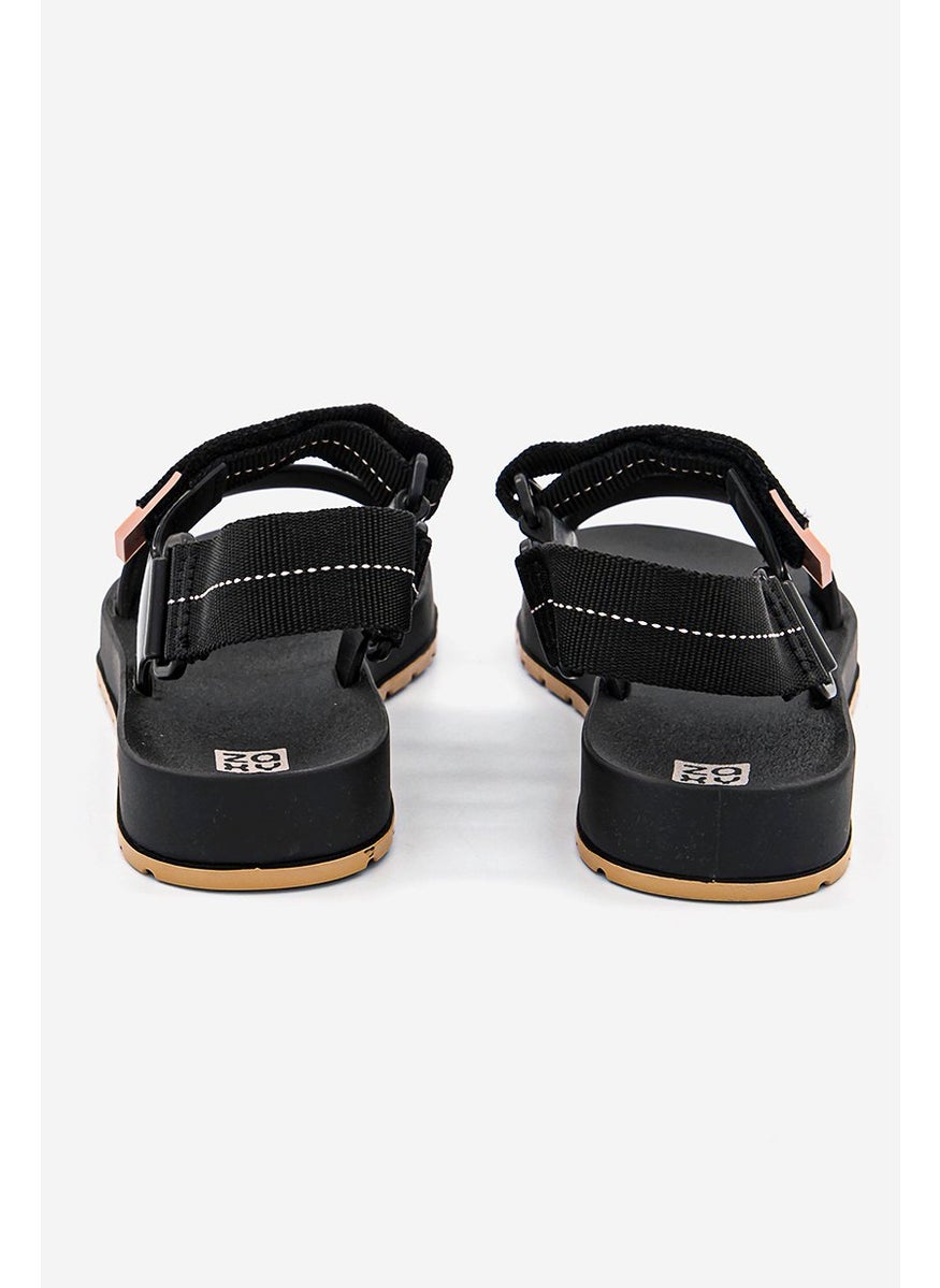 Women Zaxy Way Papete Sandals, Black and Brown