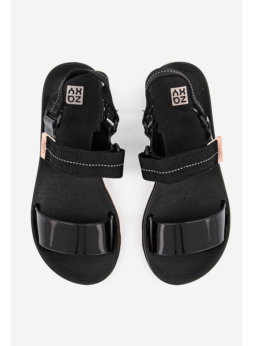 Women Zaxy Way Papete Sandals, Black and Brown