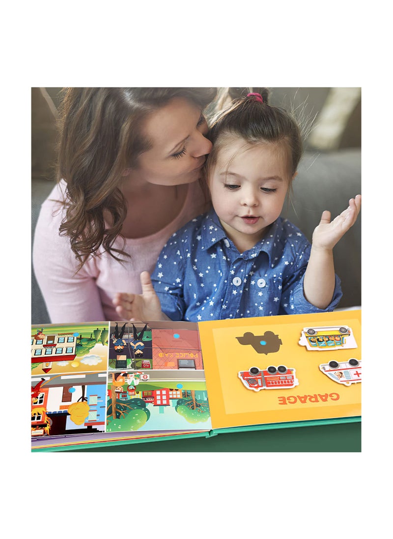 4 Pack DIY Quiet Book for Toddlers, Montessori Busy Book for Kids to Develop Learning Skills, Dinosaur Sea Travel Space Preschool Learning Activities Learning & Education Toys