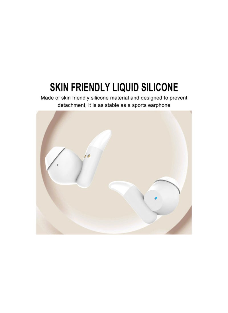 Wireless Bluetooth Small Sleeping Sleep Earbuds, for Side Sleepers Soft Enc Noise Cancelling Earbuds, Bluetooth Noise Canceling Ear Buds Sleeping Sleep Earphones Tiny Headphones(1 Pack)