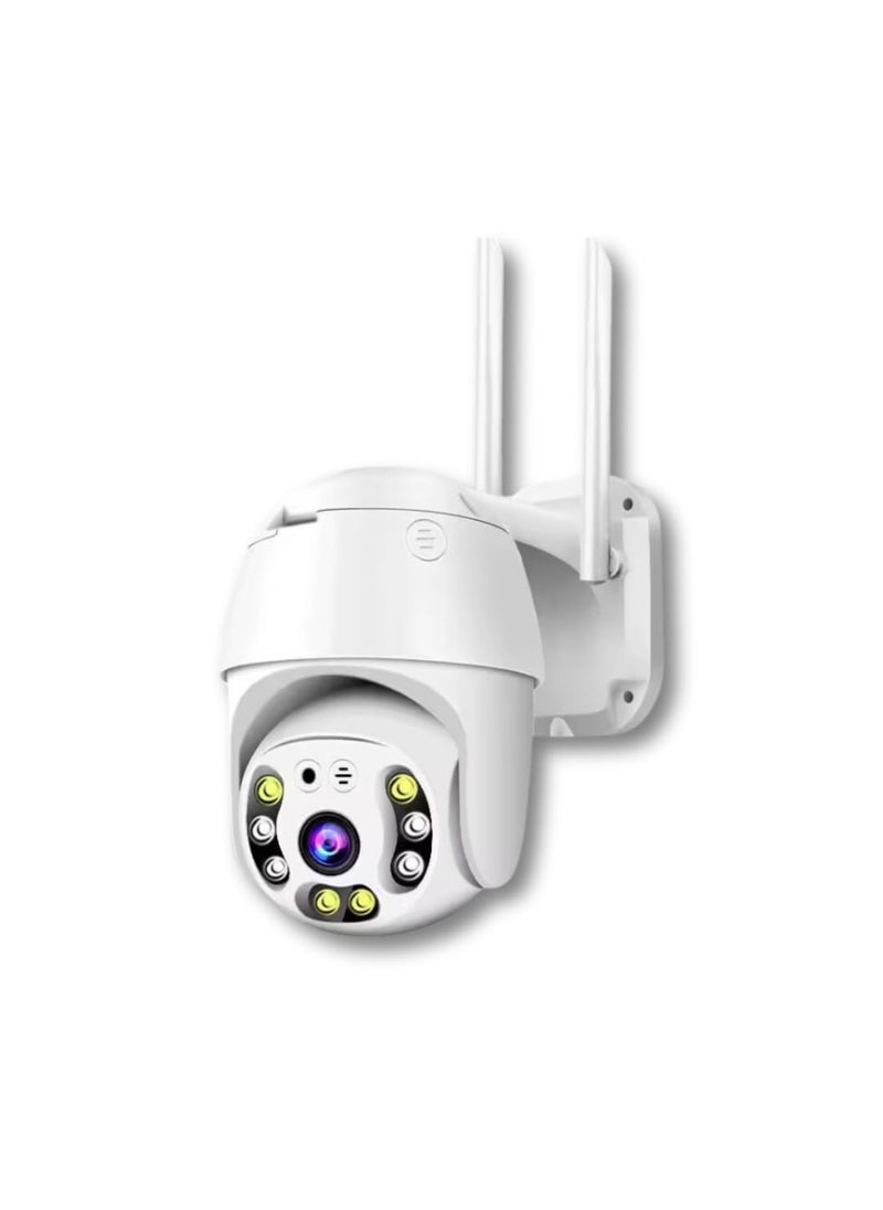 OneXsale Full HD 1080P WiFi IP66 PTZ V380 PRO Camera Pan Tilt TwoWay Audio Motion Detection Night Mode Waterproof CCTV Supports 128GB SD Card White