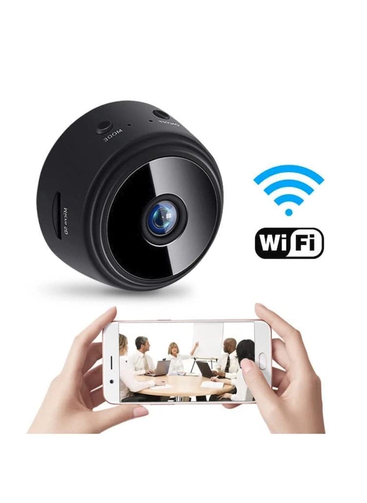 TECHNOVIEW WiFi FHD 2MP High Focus Spy Magnet Camera Mini Wireless Live View IP Audio Video Hidden Nanny Motion Camera for Home Offices Security Indoor Outdoor Magnet Camera