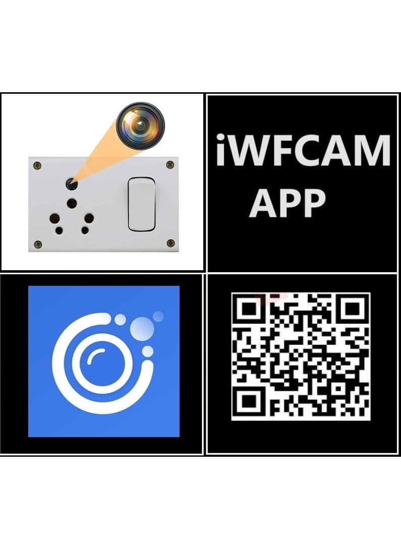 Safety NET WiFi 1080p Full HD Switch Socket Camera with AudioVideo Recording 247 Live Monitoring iWFCAM APP White