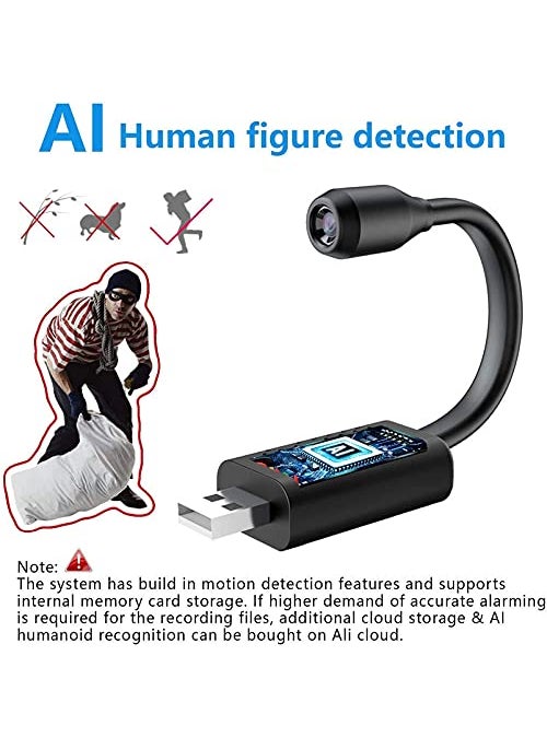Paroxysm Smallest WiFi Hidden Camera Mini HD Portable IP Wireless Home Security Camera with USB Charger Motion Detection Perfect Indoor and Outdoor Tiny Covert for Indoor Security