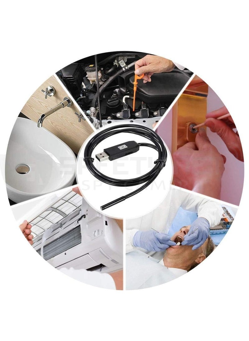 Safety NET Endoscope Camera with Light 1080P HD Bore Scope Borescope with 8 Lights Waterproof 164FT SemiRigid Cord for Pipe Inspection Industrial Endoscope for Phones