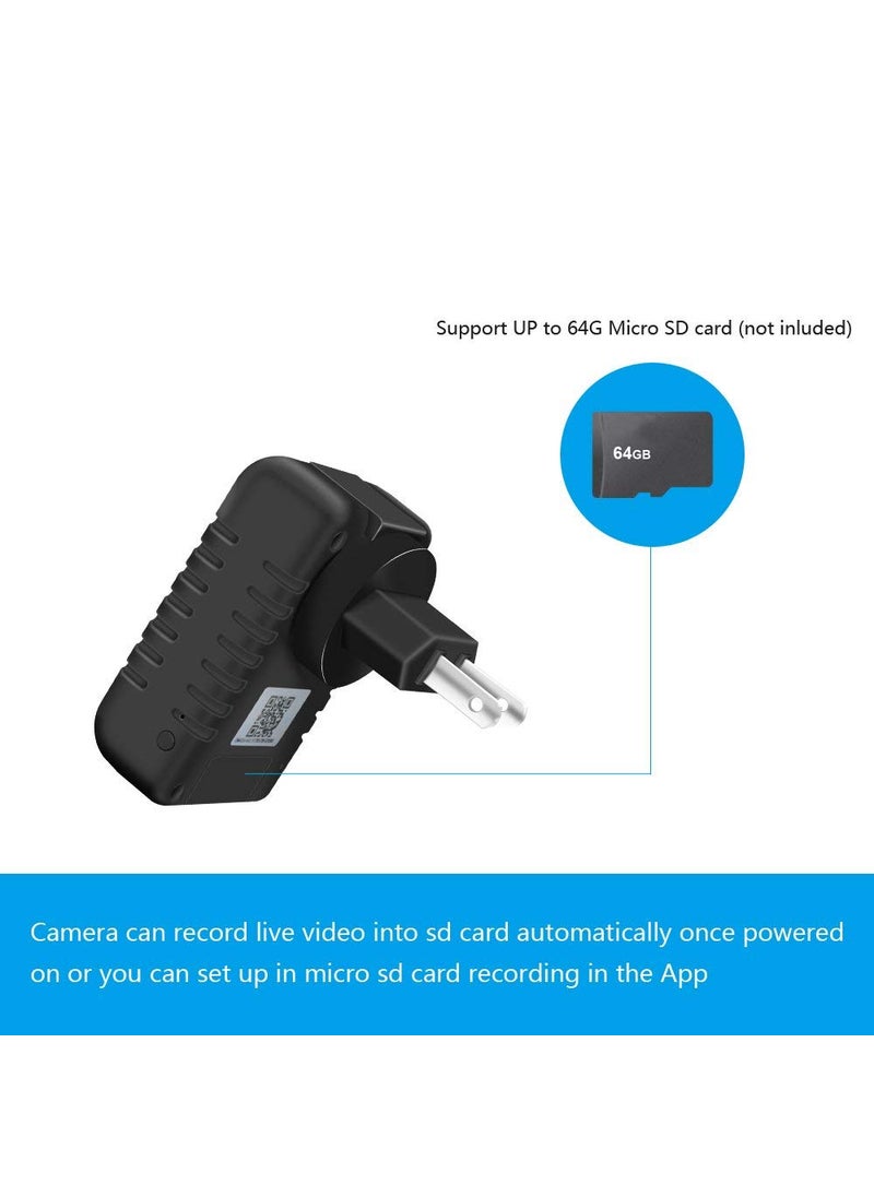 visionrabbit Home SecurityCar SecurityOffice SecurityBusiness Security KhuFiya Imported from Taiwan Wireless Security Hidden Camera HD 1080P Live Video Recording Home Surveillance Cam