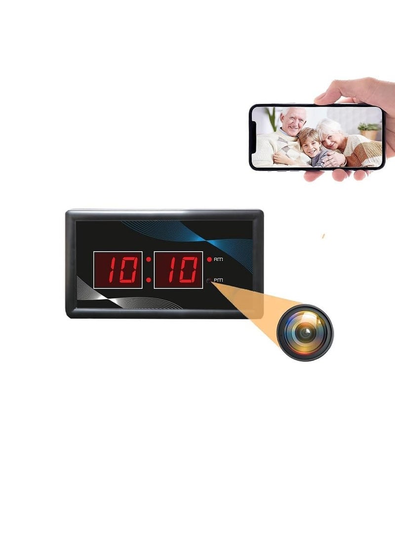 SPYTECTIFY WiFi 1080P Camera Wall Clock Discreet Audio Video Surveillance 247 Live Monitoring for Home Security Monitoring