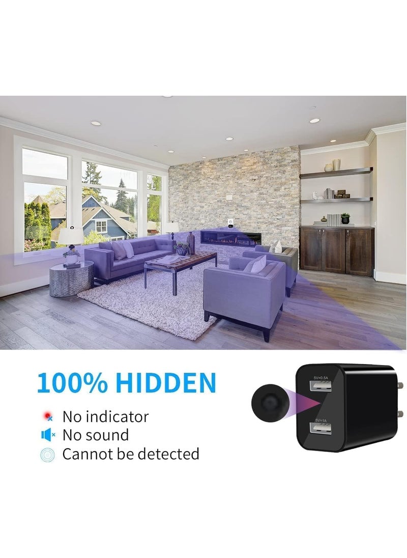 CAMERA DEKHO WiFi Charger Camera Night Vision Motion Detection for Home Phone Charger Camera WiFi Security Surveillance Motion Detection White_118_116
