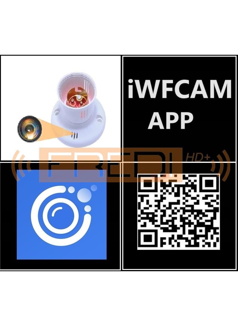 FREDI HD PLUS WiFi Holder Camera 1080p Hd Clarity Watch Live View Recording Hidden Camera Supported 32GB Sd Card Secret Nanny Cam Indoor Security Camera iWFCam APP
