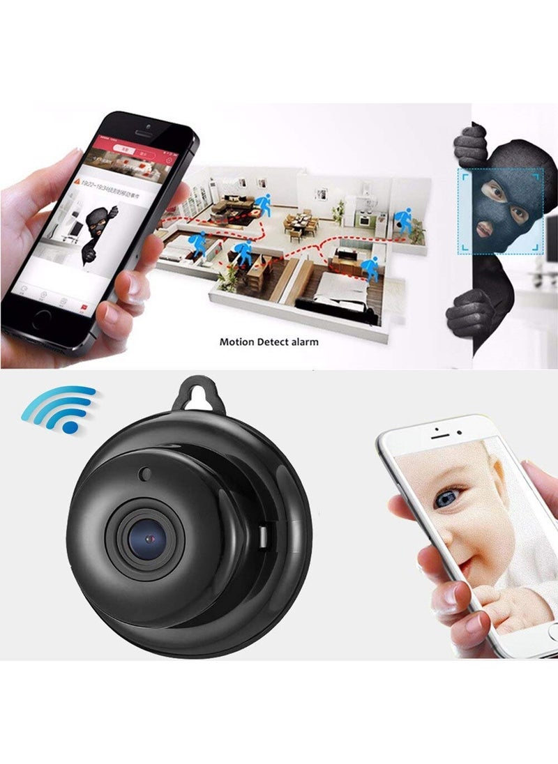 SNARIYOVSN V380 Security IP Dual Antenna WiFi Enabled Indoor Security Camera with Night Vision for Security Home Office 720P White
