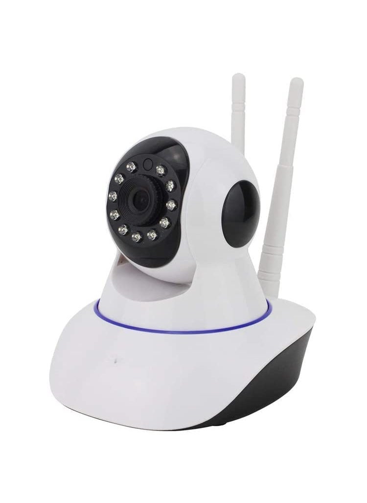 SNARIYOVSN Full HD WiFi CCTV Video Monitor Wireless Home Office Indoor IP Security Camera 1080P with Wall Stand Night Vision Two Way Audio Communication Double Antenna