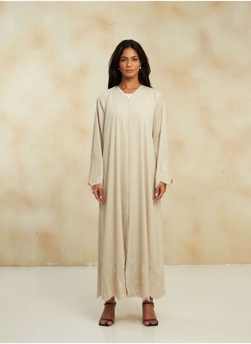 IVORY BLOSSOM ABAYA