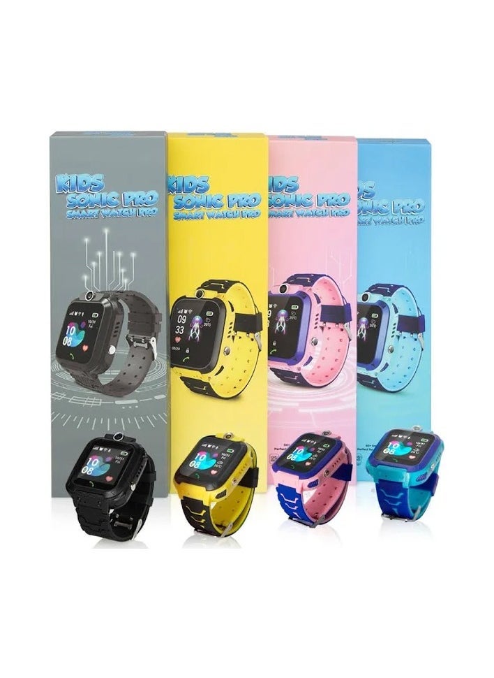 Kids Smart Watch Pro – GPS Tracker, Activity Monitor, Safe Zone Alerts, SOS Call Function, Educational Games, Waterproof Touchscreen Toy Watch for Kids – Storm Aqua | Best Gift for Boys & Girls
