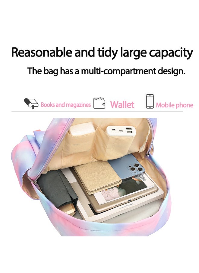 Fun cartoons accompanied by three-piece set of fashionable and practical bags (available for students, children, friends on outings, mountain climbing, etc.) - 549