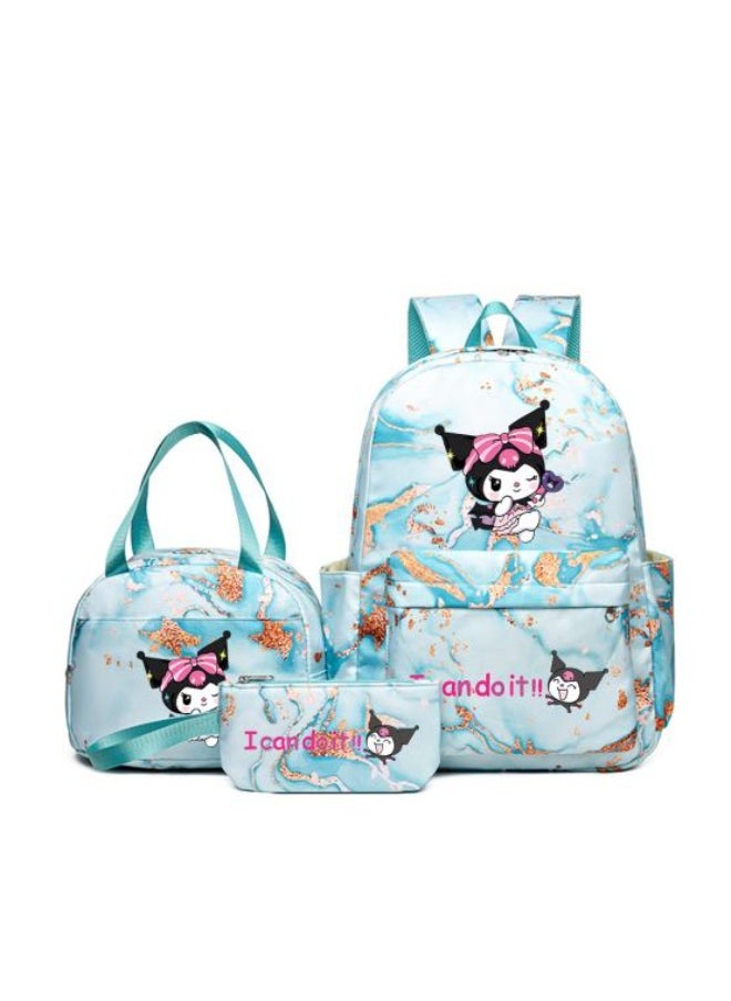 Vibrant cartoon print bag combination! Lightweight design + large-capacity partition | Fully adapted for children/student/outdoor sports - 610