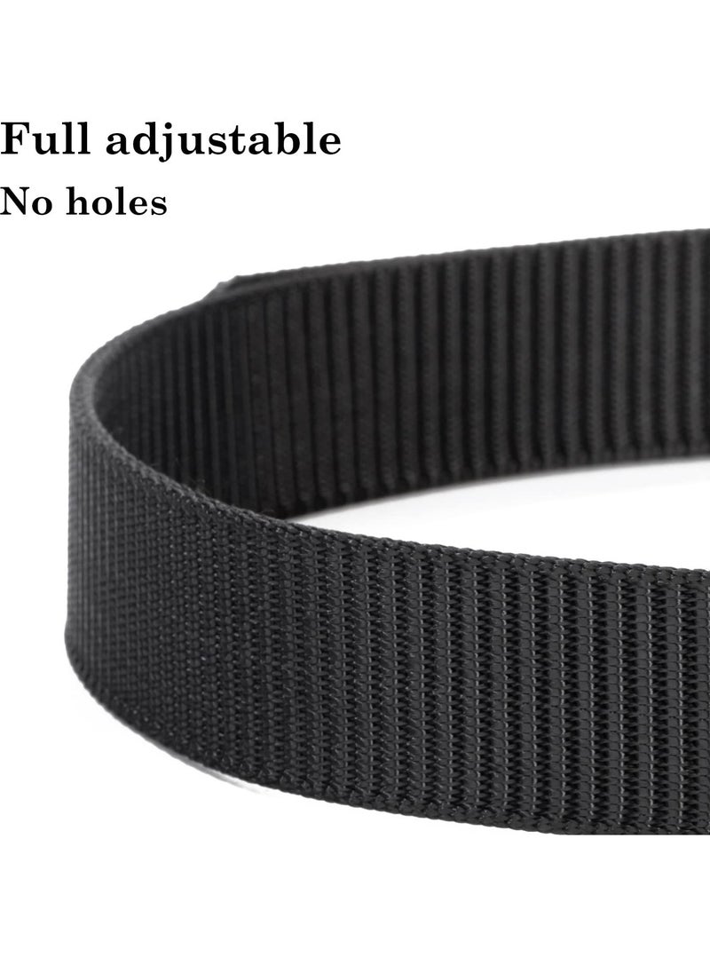 Men's Adjustable 4-Pack Nylon Multi-Use Belts Ideal for Casual Wear Travel and Sports