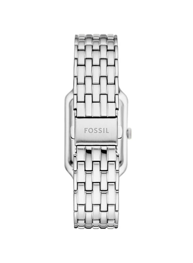 Women's Analog Rectangle Stainless Steel Wrist Watch