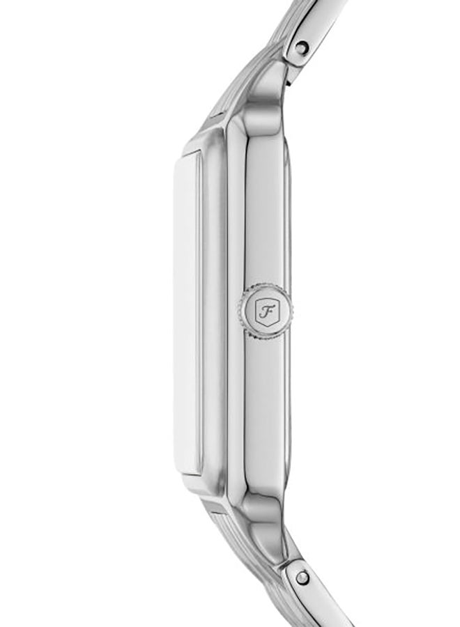 Women's Analog Rectangle Stainless Steel Wrist Watch