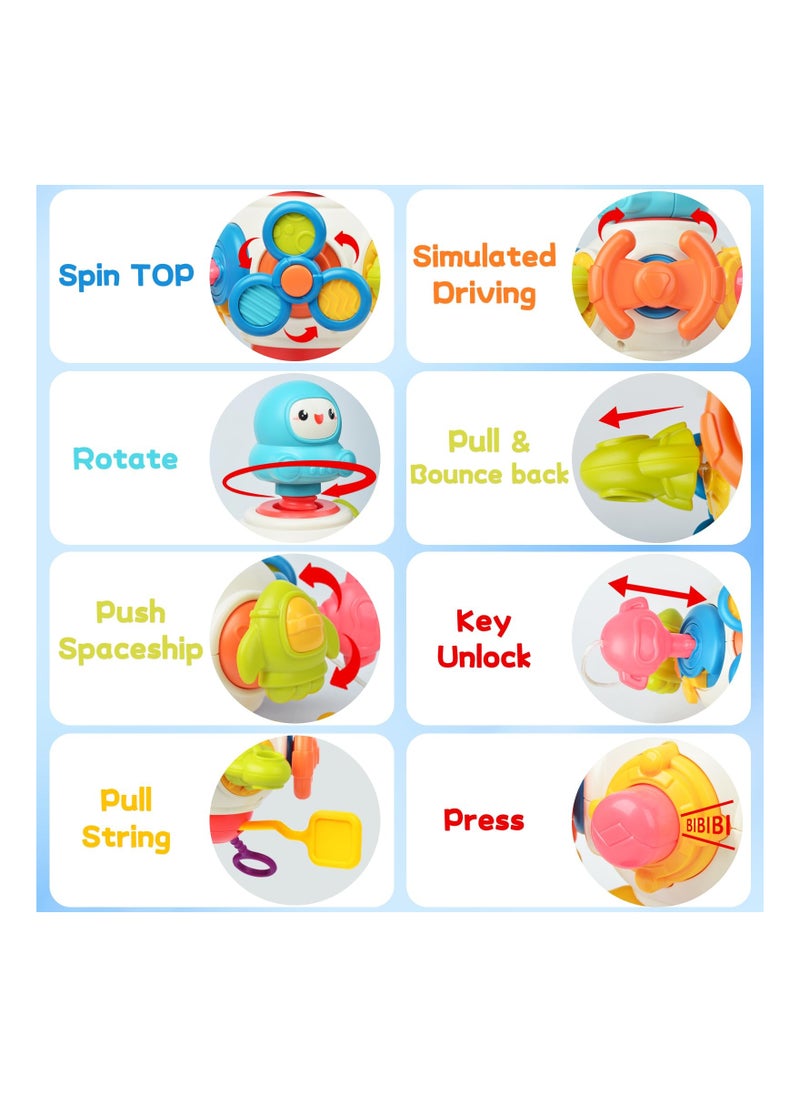 Sensory Toys Toddlers for Toddlers 1-3, Montessori Activity Cubes Busy Board Educational Learning Toys Interactive Baby Toys Car Travel Activities Cognitive Development Toys for Kids Gifts