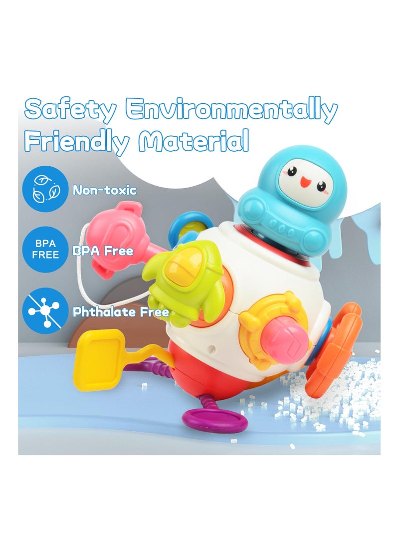 Sensory Toys Toddlers for Toddlers 1-3, Montessori Activity Cubes Busy Board Educational Learning Toys Interactive Baby Toys Car Travel Activities Cognitive Development Toys for Kids Gifts