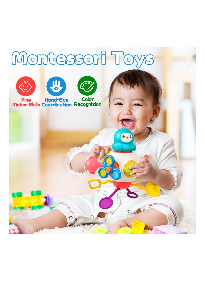 Sensory Toys Toddlers for Toddlers 1-3, Montessori Activity Cubes Busy Board Educational Learning Toys Interactive Baby Toys Car Travel Activities Cognitive Development Toys for Kids Gifts