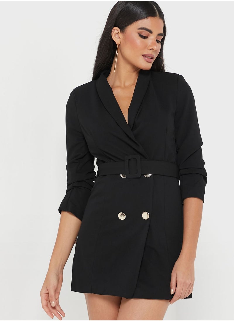 Button Detail Dress