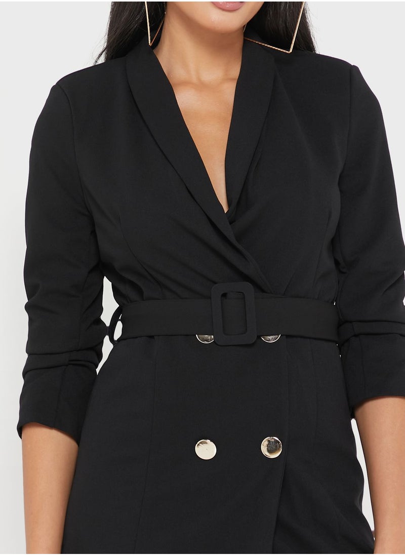 Button Detail Dress