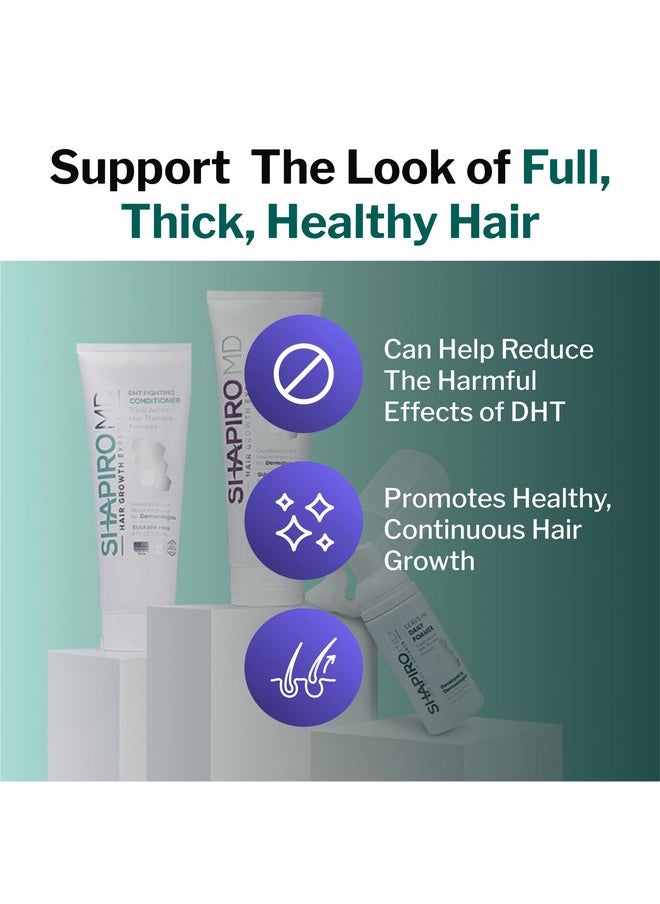 Shapiro MD Natural Hair Kit for Thicker, Fuller, Healthier Looking Hair - Including Shampoo, Conditioner, and Leave-In Daily Foam (1 Month Supply)