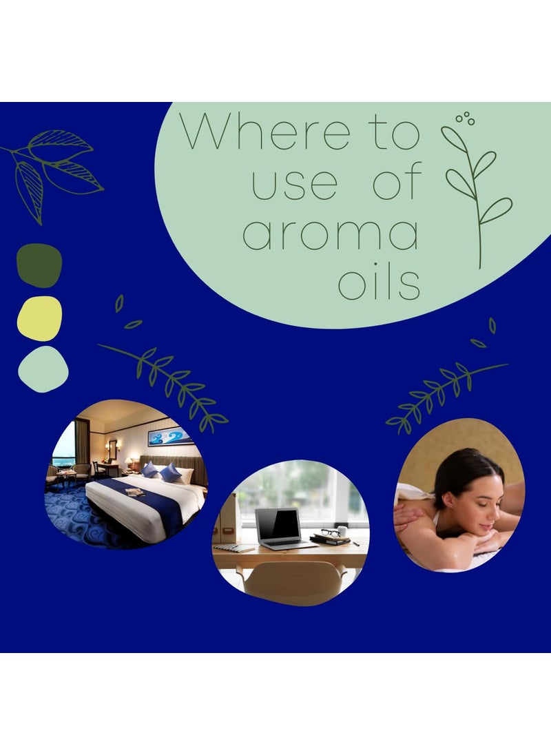 Divine Aroma Jasmine Aroma Diffuser OilFragrance Oil 500ml Exotic Fine Floral Aroma For Home Fragrance Reed Diffuser Office Hotel Massage Spa Resort Restaurant Bedrooms Bathrooms
