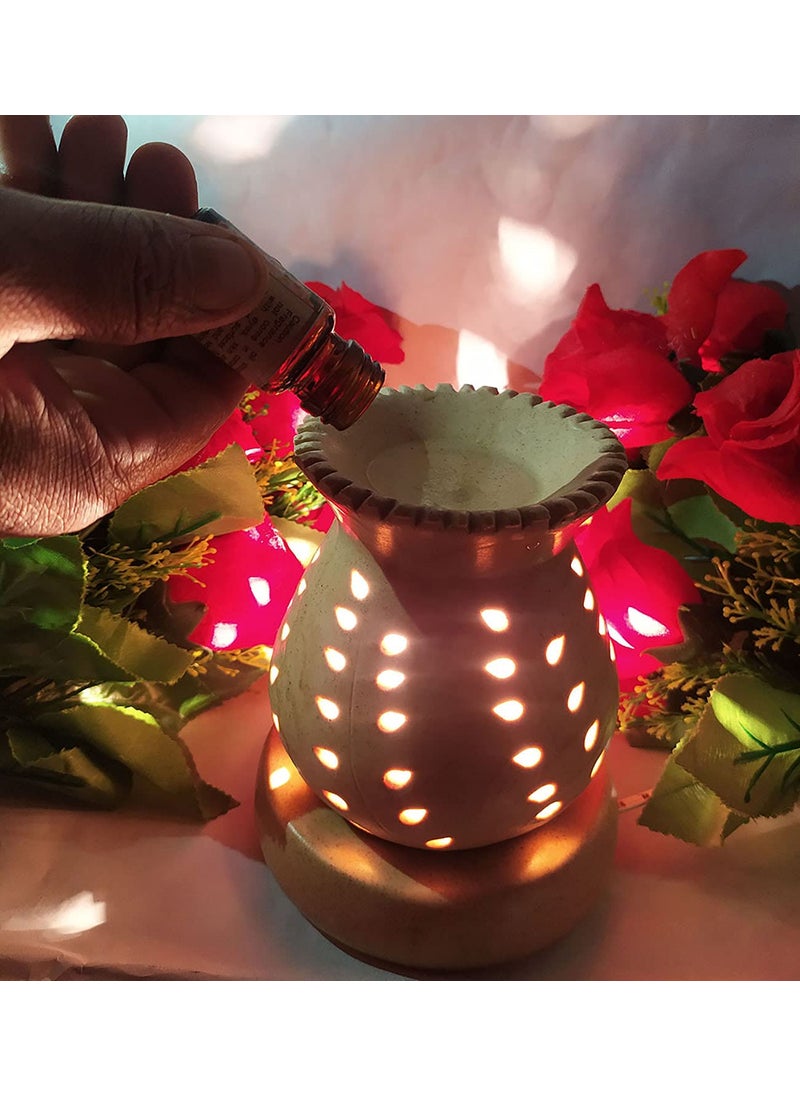 Mahisha Industry Aroma Diffuser Oil RelaxingLemon GrassCitronilla TulsiLavenderSandal WoodJasmineRose Fragrance Oil Set of 8 10MLUse for HomeOfficeHotelBarSpa etc