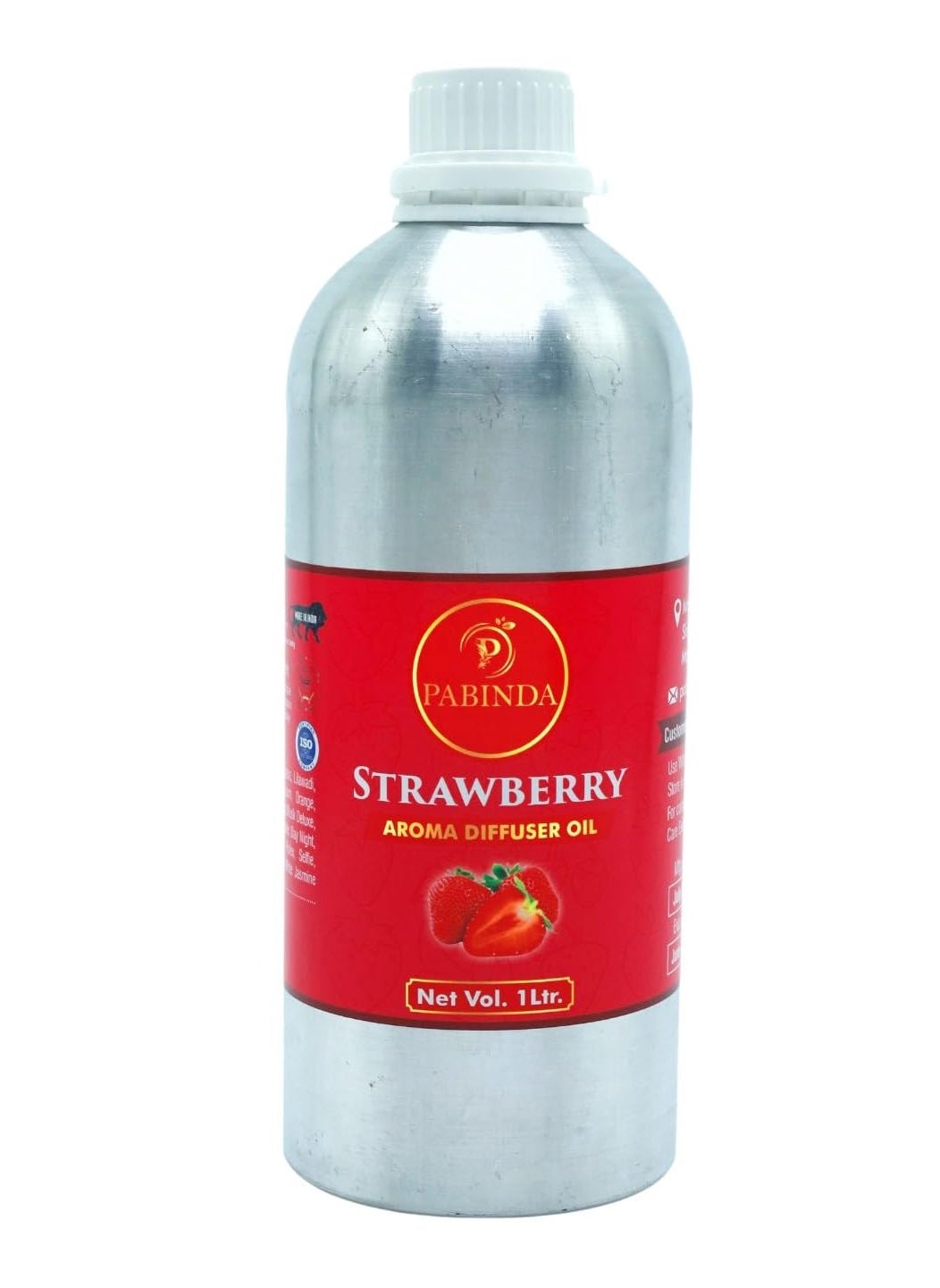 PABINDA Pure and Natural Strawberry Aroma Diffuser Oil 1000 ml
