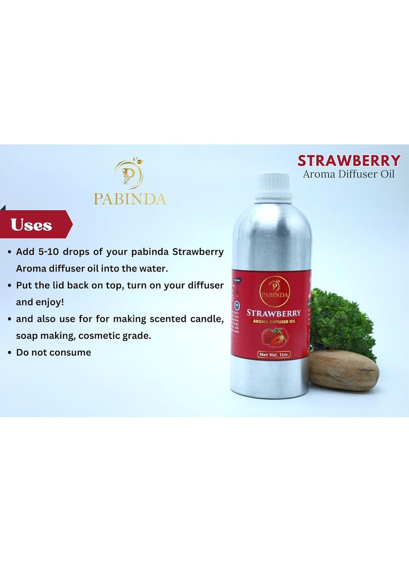 PABINDA Pure and Natural Strawberry Aroma Diffuser Oil 1000 ml