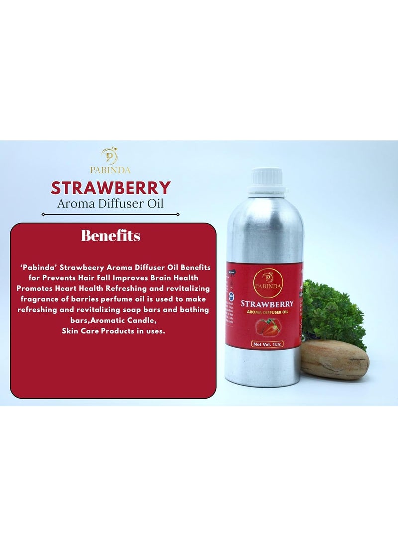 PABINDA Pure and Natural Strawberry Aroma Diffuser Oil 1000 ml