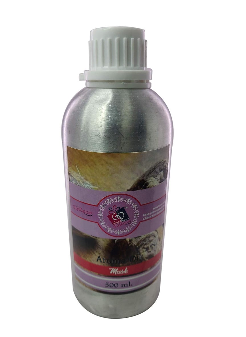 Gifdeco Aroma Diffuser oil highly Concentrated Multipurpose Fragrances oil 500ml Pack Of 1 Musk