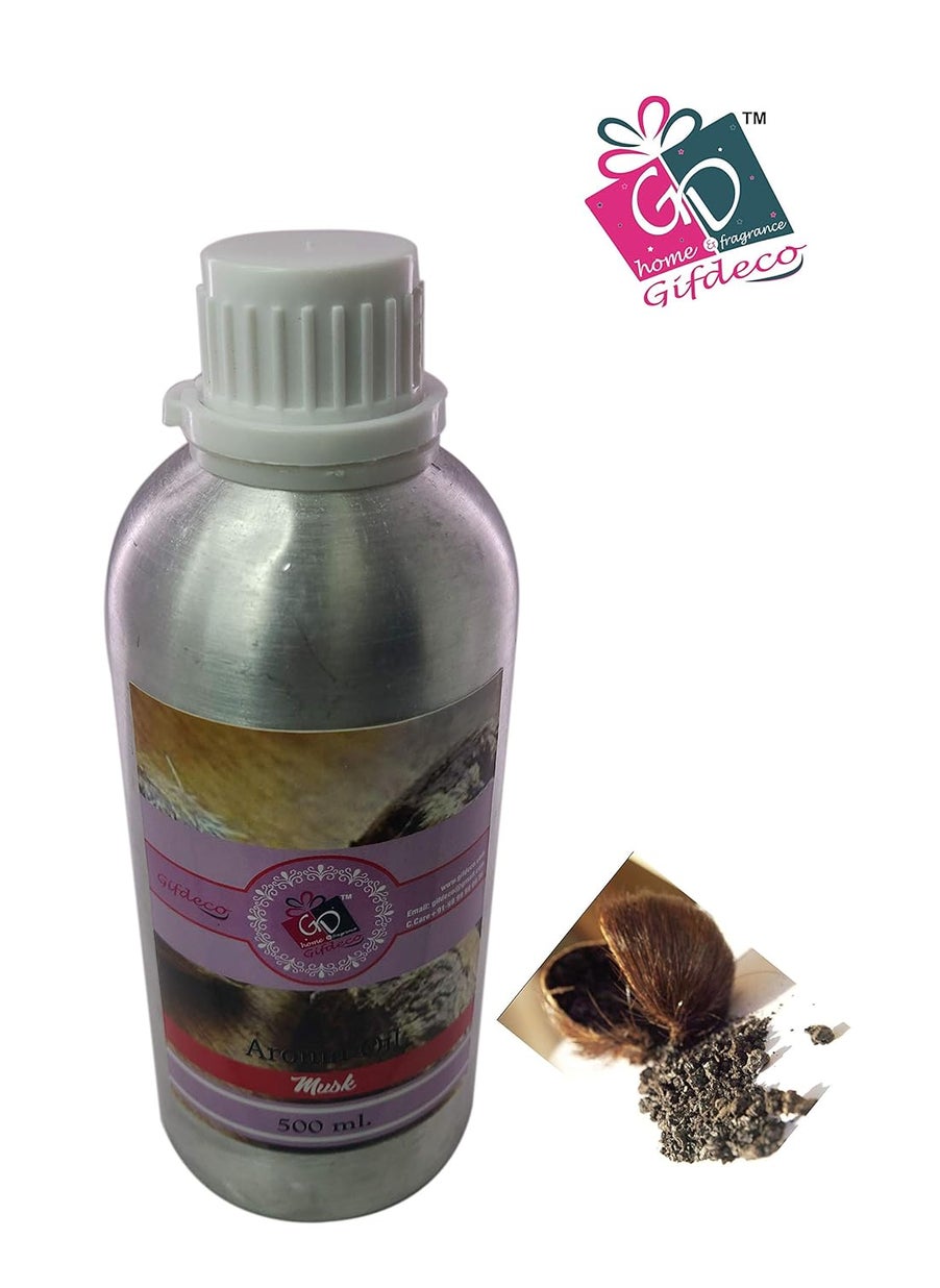 Gifdeco Aroma Diffuser oil highly Concentrated Multipurpose Fragrances oil 500ml Pack Of 1 Musk