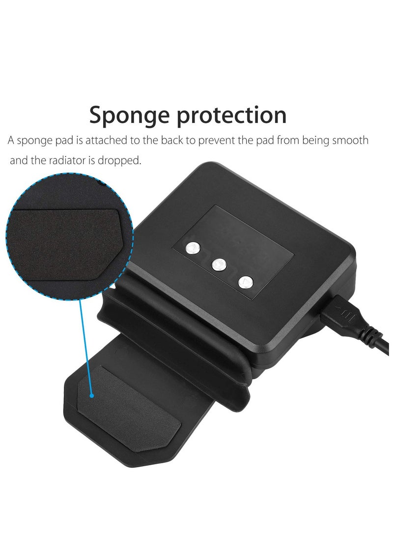 Switch Cooling Fan, Fan for Nintendo Switch, Dock Set Temperature Display Cooler NS Original Docking Station, Adjustable Speed, USB Powered, Integrated Cable