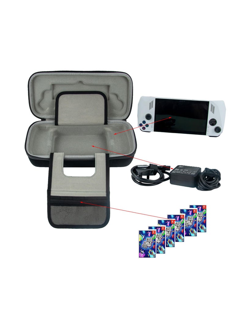 Durable EVA Hard Case for ROG Ally & Accessories - Shockproof, Waterproof, Anti-Slip Travel Bag (Case Only)