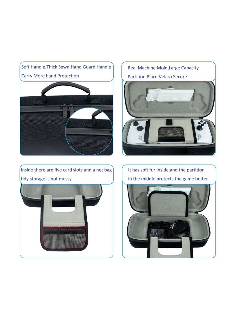 Durable EVA Hard Case for ROG Ally & Accessories - Shockproof, Waterproof, Anti-Slip Travel Bag (Case Only)